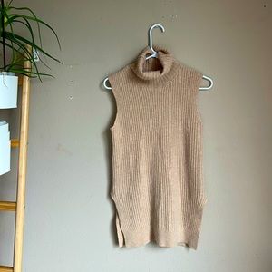 GANNI roll neck sweater vest